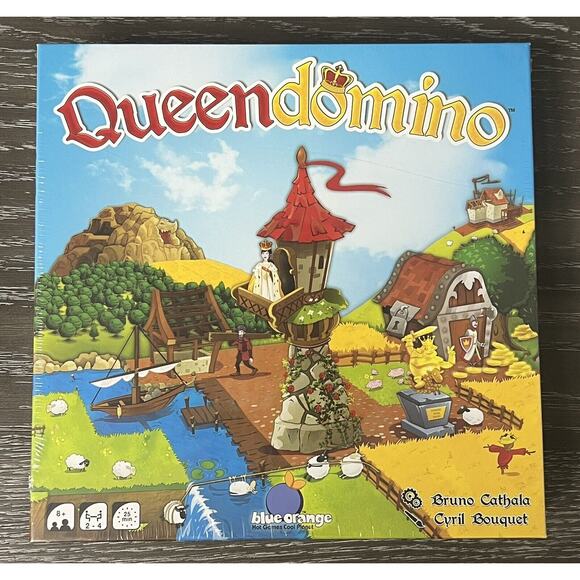 Queen Domino Board Game by Bruno Cathala 2017 Blue Orange, New and Sealed - Picture 1 of 7